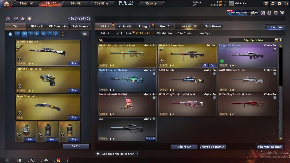 shop acc cf uy tin gia re